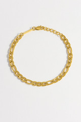 Bartlett London Men's Figaro Chain Bracelet in Gold Plated