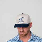 Burlebo Men's Duck Traditions Hat in White/Navy