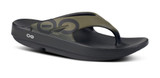 Oofos Men's OOriginal Sport Sandals Tactical Green and Black three-quarter view