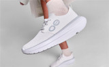 Oofos Women's OOmy Stride Shoes White sole detail