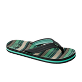 Reef Kids' Ahi Flip Flops in Blanket/Stripe, front view