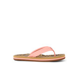 The Reef Kids' Ahi Flip Flops in the Leopard/Canyon Sunset colorway