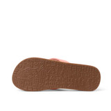 Reef Kids' Ahi Flip Flops in Leopard/Canyon Sunset, detail view