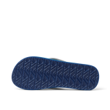 Reef Kids' Ahi Flip Flops in Grey Stingray, top view