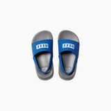 Reef Toddlers' Little One Slides in Grey and Blue front view