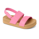 Reef Toddlers' Water Vista Sandals Pink Cosmos and Tan top view