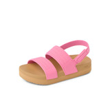 Reef Toddlers' Water Vista Sandals Pink Cosmos and Tan side view