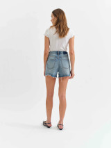 Daze Denim Women's Knockout Shorts in Thrill Vintage front view