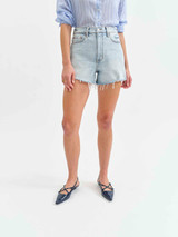 Daze Denim Women's Knockout Shorts in Splash Zone Vintage