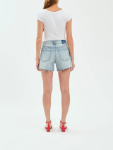 Daze Denim Women's Crossroads Shorts in Reverie Vintage back view