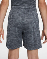 The Nike Kids' Dri-FIT Multi Shorts in Black/Light Smoke Grey