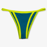 TYLER'S Women's Ava Bikini Bottoms Turquoise and Yellow