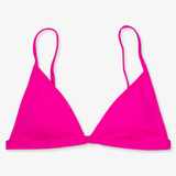 TYLER'S Women's Emma Triangle Bikini Top Pink front view