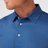 Mizzen Main Men's Versa Polo in Set Sail Honeycomb