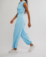 FP Movement Women's Hot Shot Crossover Set in Bright Blue side view