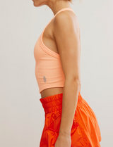 FP Movement Women's All Clear V Neck Cami Pastel Peach front