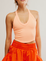 FP Movement Women's All Clear V Neck Cami in Pastel Peach