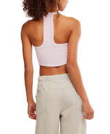 FP Movement Women's All Clear V Neck Cami Powder Pink detail