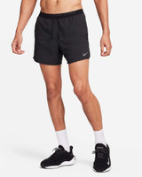 Nike Men's Stride Dri-FIT 5" 2-in-1 Running Shorts Black front view