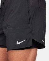 The Nike Men's Stride Dri-FIT 5" 2-in-1 Running Shorts in Black