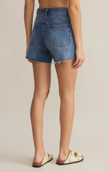 Z Supply Women's Everyday Hi Rise Denim Shorts in Vintage Indigo