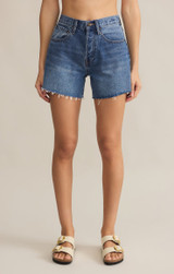 Z Supply Women's Everyday Hi Rise Denim Shorts in Vintage Indigo