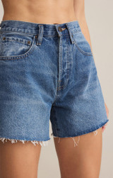 Z Supply Women's Everyday Hi Rise Denim Shorts in Vintage Indigo