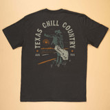 The Texas Hill Country Provisions Men's Texas Troubadour Tee in Vintage Black