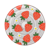 PopSockets PlantCore Berries and Cream Translucent Phone Grip back view