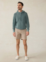 Faherty All Day 7" Shorts Khaki front view