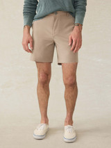 Faherty All Day 7" Shorts Khaki flat lay