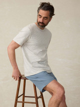 Faherty All Day 7" Shorts Deep Marine Blue back view