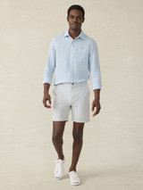 Faherty All Day 7" Shorts Stone Grey side view