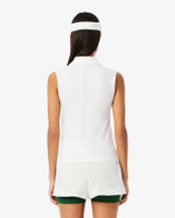 Lacoste Women's Stretch Knit Tennis Polo in White