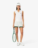 Lacoste Women's Stretch Knit Tennis Polo in White