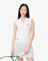 Lacoste Women's Ultra Dry Lined Tennis Skirt in White