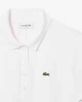 Lacoste Women's Slim Fit Adjustable Piqué Polo White front view