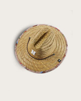 Hemlock Little Kids' Straw Lifeguard Hat Island Cowboy front view
