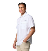 Columbia Men's PFG Backwater Shirt White fabric detail