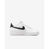 Nike Big Kids' Air Force 1 Shoes White and Black side view