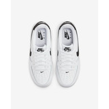 Nike Big Kids' Air Force 1 Shoes White and Black sole view