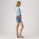 The Levi's Women's 501 Mid-Thigh Shorts in Medium Wash