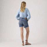Levi's Women's 501 Mid-Thigh Shorts Medium Wash back view