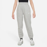 Nike Girls' Sportswear Club Fleece Loose Pants in Dark Grey Heather