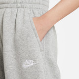 Nike Girls' Sportswear Club Fleece Loose Pants in Dark Grey Heather