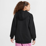 Nike Sportswear Club Fleece Oversized Hoodie Black front view