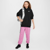 Nike Sportswear Club Fleece Oversized Pull Over Hoodie in Black