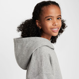 Nike Sportswear Club Fleece Oversized Pull Over Hoodie in Dark Grey Heather