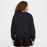 Nike Girls' Sportswear Club Fleece Boxy Crew Neck Pullover in Black