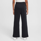 Nike Sportswear Girls' Club Fleece Wide Length Pants in Black back view